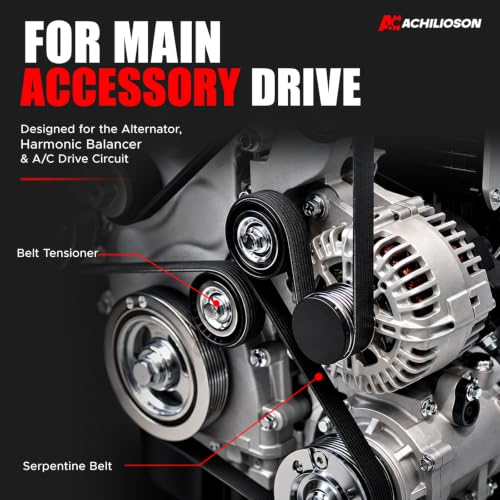 Engine Serpentine Belt Drive Kit with Tensioner for Toyota Camry 2010–2011 L4 2.5L, Belt Tensioner Assembly and Serpentine Belt Set, Replace 16620-0V010, 39096, 4PK1240 - size: 16620-0V010