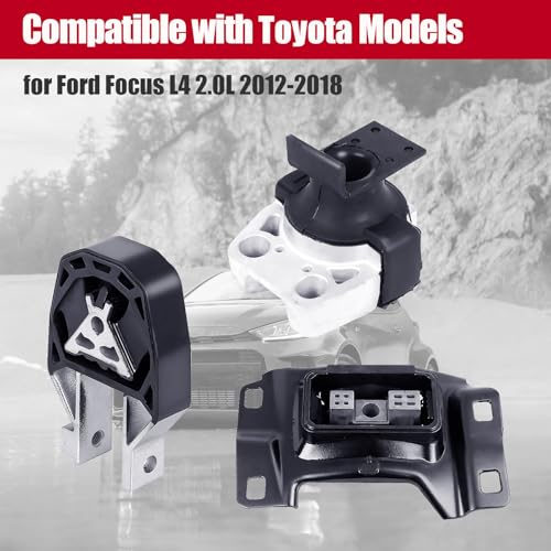 Engine Mount Motor Compatible with Fits 2012-2018 Ford Focus L4 2.0L A5520 A5312 A5612 - size: 2012-2018 Ford Focus 2.0 L