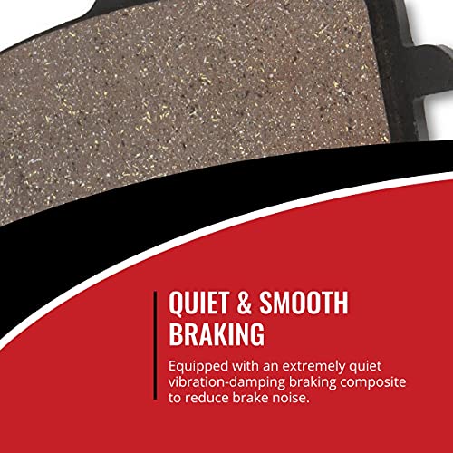 Sixity Q6 Front & Rear Organic Brake Pads for Harley-Davidson 2001-2006