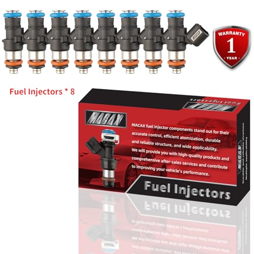 Set of 8 Fuel Injectors 0280158051 12576341 FJ988 Replacement - size: 0280158051