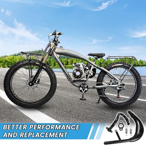 Performance Exhaust Muffler Expansion Chamber Pipe Silencer Gasket - size: Split Pipe Muffler