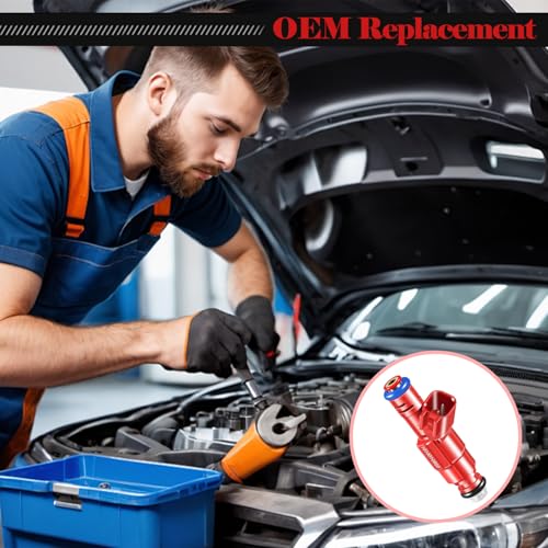 Fuel Injectors 0280156161 Set of 6 Compatible with Jeep Grand Cherokee 1999-2004,for Dodge Dakota 2000-2003,for Ford Mustang 1999-2004,for Windstar 1999-2003 Automotive Injector