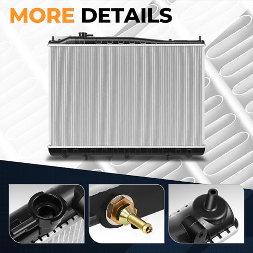 Auto Dynasty Radiator Compatible with 1998-2004 Frontier Xterra AT, DPI 2215 Factory Style 1-Row Cooling Radiator, Aluminum Core - style: 98-04 Nissan Frontier Xterra AT