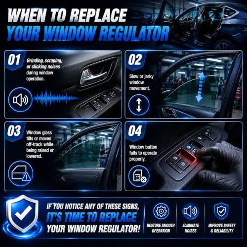 Power Window Regulator w/Motor 748-509 Compatible with Town & Country - size: Front Right 748-509