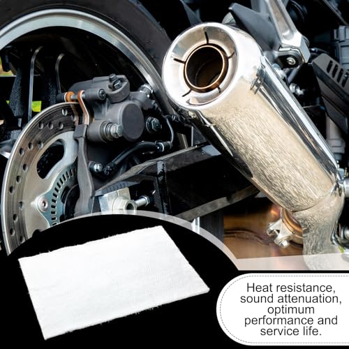 3 Pcs Motorcycle Muffler Packing, 0.4" X 21.6" X 11.3" - size: 0.4" X 21.6" X 11.3"