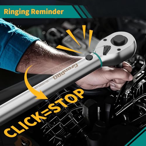GRENPRO 1/2" Drive Click Torque Wrench 25-250 Ft.Lb - size: 1/2inch 25-250 Ft.Lb