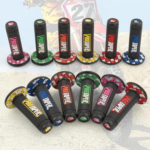 7/8" Motorcross Handle Grips Dirt Bike 22mm 24mm Truster Grips Motorcycle Ergonomic Bar End Non Slip Grip Gel Gep Scooter Cruiser Racing Mountain (Black