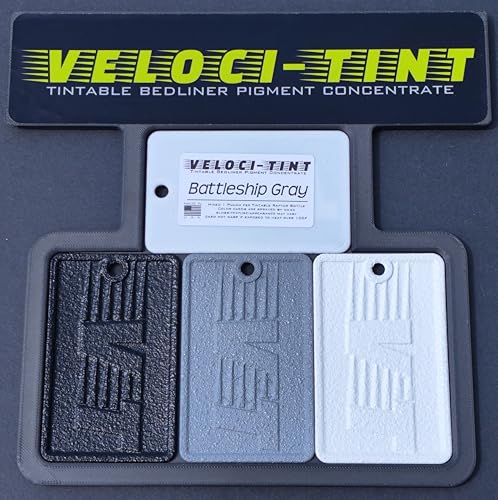 VelociTint Bedliner Pigment Concentrate 2oz Pouch for 2K Urethane Tintable Bed Liner 200+ Colors Available (Battleship Gray) - color: Battleship Gray