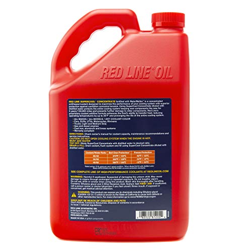 Red Line 81205 Supercool Concentrate Antifreeze/Coolant Fortified with WaterWetter, 1 Gallon (1)