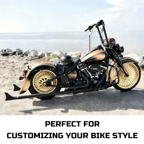 FatFlex Front Wheel for Harley Softail Slim Fat Boy 21” x 3.5” Gold - color: 21*3.5'', Gold+Gold+Gold