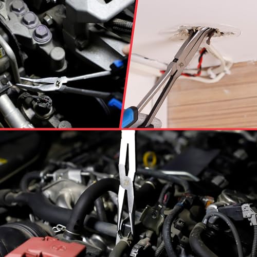 Rizom 3-Piece Long Needle Nose Pliers Set, 13'' Double Jointed Long Pliers - size: 3PCS