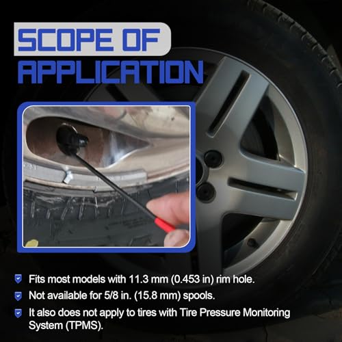 X4XZ 51025 Quick Change Tire Valve Tool Kit with TR413/TR414,Tire Valve Stem Core Quickly Replacement Tool Kit for Replacing Leaky Valves in Cars,ATVs,Trucks, etc. 23PCS