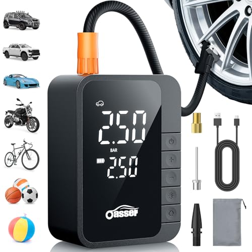 Oasser Tire Inflator Portable Air Compressor Air Pump for Car Tires