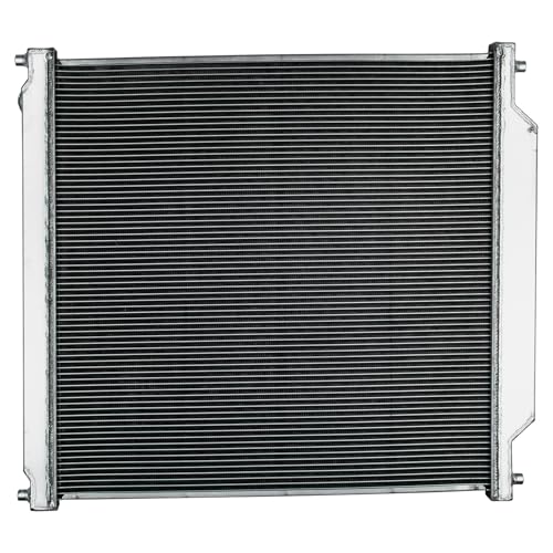 Compatible with 6.0 Powerstroke Radiator for 2003-2007 Ford Excrusion F250 F350 F450 Diesel Super Duty V8, Ford F250 Radiator, Ford F350 Radiator, 1 Row Full Performance Aluminium Radiator - size: 1-Row Radiator w/CNC Cap