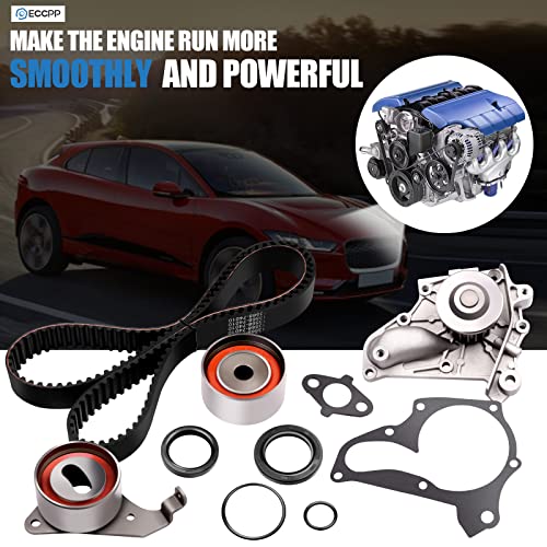 Timing Belt Water Pump Kit, ECCPP TBK138WP For 1987-2001 Toyota Camry Celica Solara 2.0L 2.2L Timing Belt Water Pump Tensioner 3SFE 5SFE