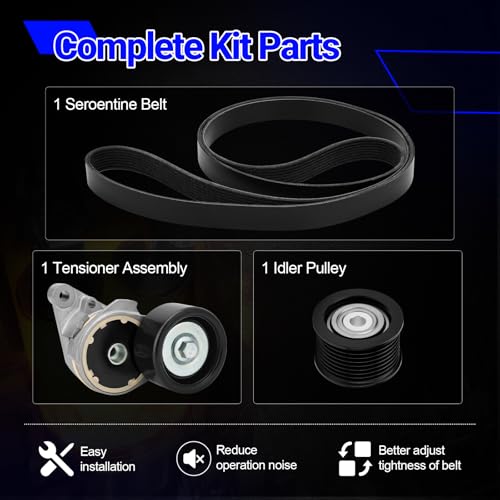 90K-39185 Serpentine Belt Drive Kit for Select 2007-18 Lexus Toyota Models