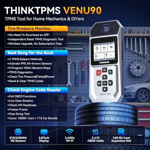 THINKTPMS VENU90 TPMS OBD2 Scanner Diagnostic Tool
