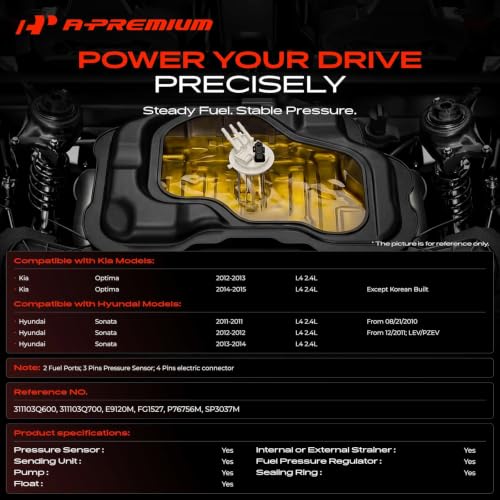A-Premium Electric Fuel Pump Module Assembly Compatible with Kia & Hyundai