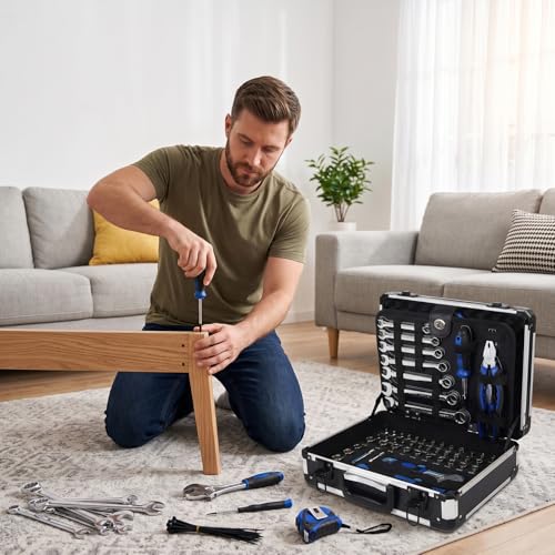 Prostormer Mechanic Tool Set, 219-Piece Basic Hand Tool Kit