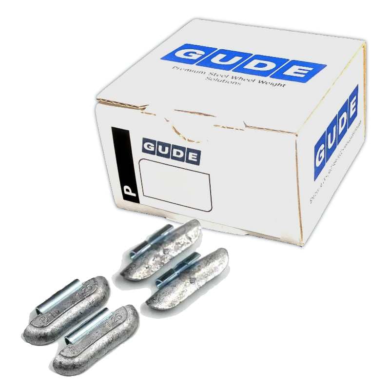 Generic GUDE Tire Wheel Weights REG P Type (Fe) Coated Steel Spring Steel Clip On - Choose Size - 25 Pack (1.25 oz) - size: 1.25 oz