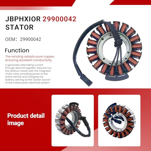 Stator Fit for Harley Davidson Road King 17-22,Road Glide 17-22, Street Glide 17-22, Electra Glide 19-22, Softail 18-22,Freewheeler 17-22,Tri Glide Ultra 17-22,OEM 29900042