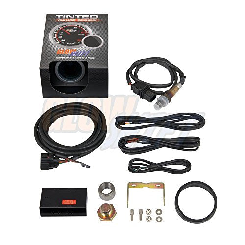 GlowShift Tinted Series Digital Wideband Air Fuel Gauge Kit, 2-1/16" 52mm