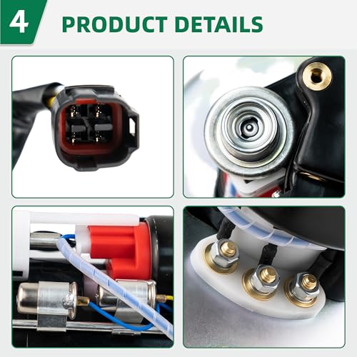Fuel Pump Assembly Compatible with Suzuki GSXR600 2001-2003, GSXR750 2000-2003, GSXR1000 2001-2002 Motorcycle – Replace 15100-35FV0,