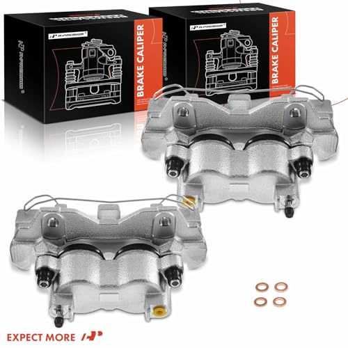 A-Premium Front Disc Brake Caliper with Bracket - style: ATE Brake System Front Sides