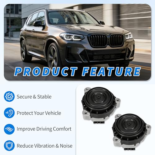 22116877659 Engine Motor Mount & Transmission Mount Kit Compatible with 2019-2021 BMW X3 sDrive30i 2.0L G01,Replace 22326862577 22116877660