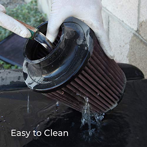 K&N Vent Air Filter/Breather: High Performance, Premium, Washable, Replacement Engine Filter: Flange Diameter: 1.75 in, Filter Height: 2.5 in, Flange Length: 0.625 in, Shape: Breather, 62-1480