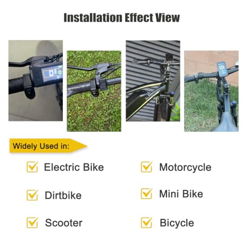 Universal 2in1 Ebike Light and Horn Switch Motorcycle Headlight Horn Button - style: 2-in-1 switch DK226