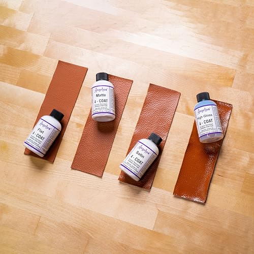 Angelus Flat 4-Coat Scratch-Resistant Leather Sealer – Durable, Flexible, Clear Coat Protection for Leather Shoes, Bags, Jackets & More - Flat Finish - 4 fl oz - size: 4 fl oz (Pack of 1), style: Flat