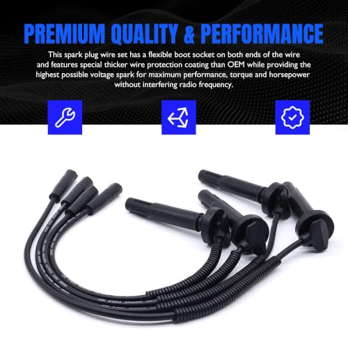 SOA430Q119 Ignition Spark Plug Wires Compatible with SAAB 9-2X - style: SOA43-0Q119