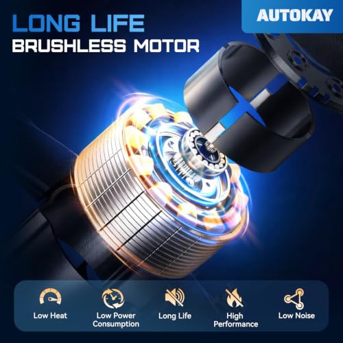 AUTOKAY 혼다 시빅 2006-2011용 라디에이터 콘덴서 냉각 팬 키트