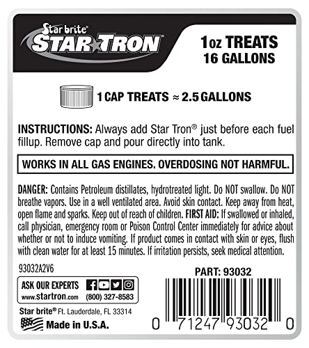 STAR BRITE Star Tron Enzyme Fuel Treatment - Gasoline - style: 32 Fl oz Standard Packaging