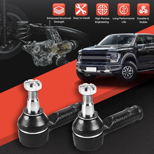 2PCS Front Outer Tie Rod Ends ES3691 LH & RH, Tie Rod End Kit Fit for Ford F-150 Lincoln Mark LT 2004-2008 - size: ES3691