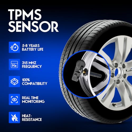 TPMS Tire Pressure Monitor Sensor, Compatible with Ford F150 F250 F350 F450 Fusion Mustang Edge Escape Expedition Explorer Lincoln Mazda Mercury VPG, Replace#9L3Z1A189A - color: 9L3Z1A189A
