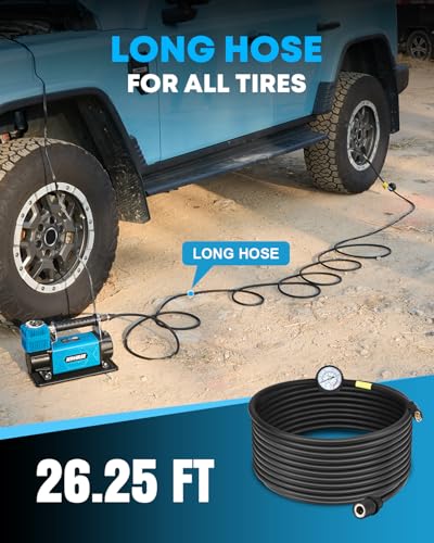 Kohree 12V Air Compressor, 7.06 CFM Fast Tire Inflator, Heavy Duty - style: Basic-Single Cylinder
