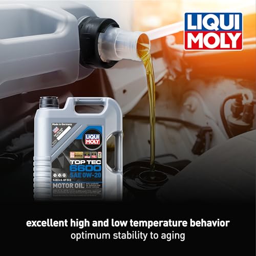 Liqui Moly Top Tec 6600 SAE 0W-20 | Fully synthetic engine oil | 5 Liter | SKU: 22046