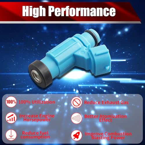 Set of 6 Fuel Injectors 15710-93J00 Replacement - size: 15710-93J00