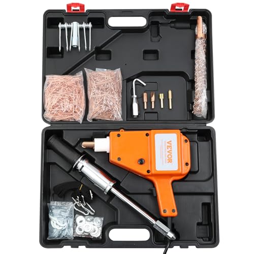 VEVOR Stud Welder Kit, 5500 Stud Welder Dent Repair Kit, 800VA Spot Welder Stud, 110V Welder Stud Kit, Stud Gun Dent Puller Kit with Complete Accessories, Dent Welder Repair for Auto Body Repairing