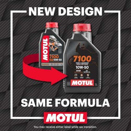Motul 7100 4T 10W-50 Full Synthetic Motorcycle Oil - 4 L - color: 10W-50, size: 4L