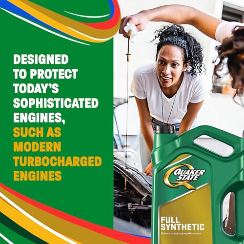 Quaker State Full Synthetic 5W-30 Motor Oil, 1 Quart (6 Pack) - size: 1 Quart, style: 6-Pack