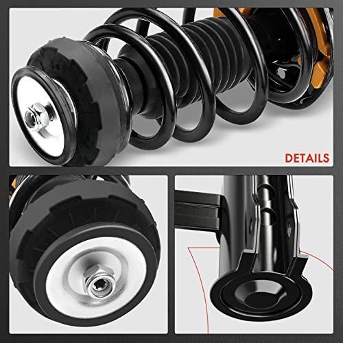 A-Premium Rear Complete Strut Assemblies with Coil Springs, Set of 2