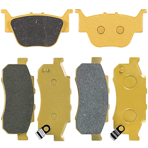 Front & Rear Heavy Duty Ceramic Disc Metal Brake Pads for Honda Pioneer 700 500 700-4 2014-2021 Replace 06435-HN8-016, 06452-HL3-A00, 06451-HL3-A00 (3 Sets)