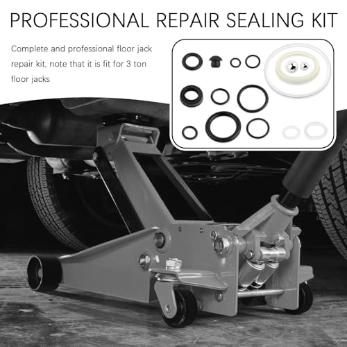 16PCS Hydraulic Jack Seal Kit with O Ring Seal,3 Ton Floor Jack Parts Kit