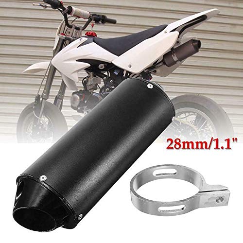 FVRITO 1.1" 28mm Muffler for 125cc 110cc Pit Dirt Bike SSR Tao tao Coolster