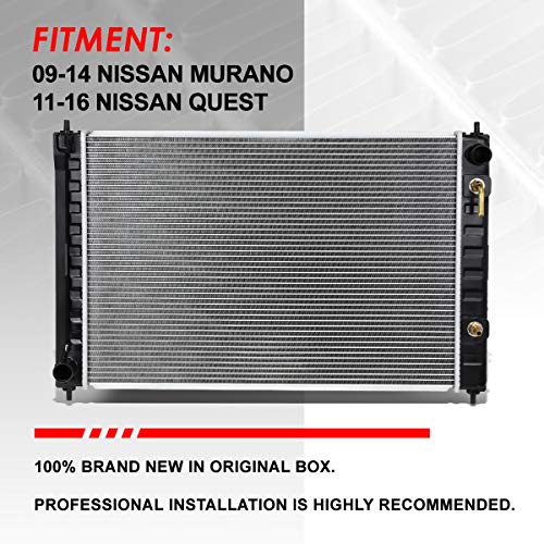 Auto Dynasty 13039 Radiator for 2009-2016 Murano Quest - style: 09-16 Nissan Murano Quest