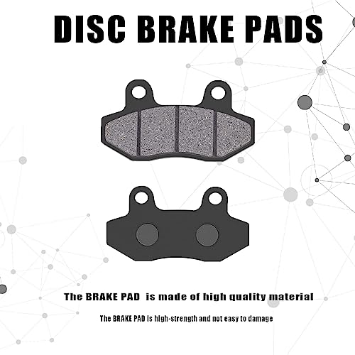 2 Pairs Brake Pads Set for 150cc 200cc 250cc ATV Dirt Bike Pit Bike Go Kart,Yerf-Dog Spiderbox 150cc GX150 go kart Gy6 49cc 50cc 125cc 150cc 200cc 250cc, Roketa TaoTao Baja Sun Scooter Parts - color: 2 Semi-Metal & 2 circlips