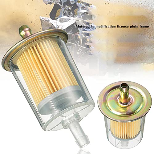 5/16" Universal Fuel Filters Industrial Tractors Cars Trucks Motorcycles Gas Powered Engine Inline Gas Fuel Line 10 Pack